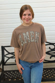 LEOPARD AMEN GRAPHIC TEE
